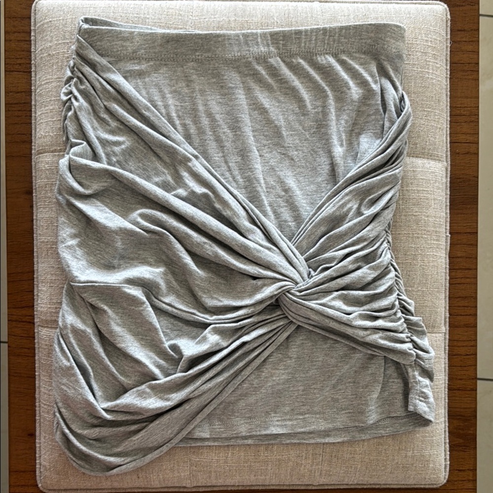 Gray Knotted Women's Skirt